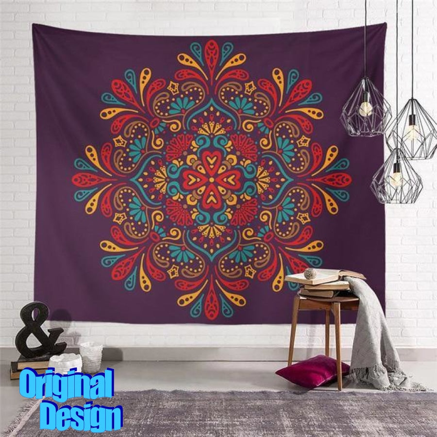PSY Collourful Mandala Tapestry - www.psywear store.com