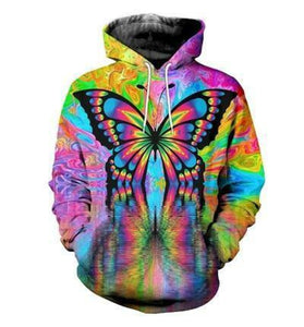 PSY - Crayon Melted Butterfly Hoodie - www.psywear store.com