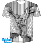 PSY - Distorced Line Kiss T-Shirt - www.psywear store.com