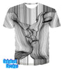PSY - Distorced Line Kiss T-Shirt - www.psywear store.com