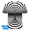 PSY Illusion Stripped Cone T-Shirt - www.psywear store.com