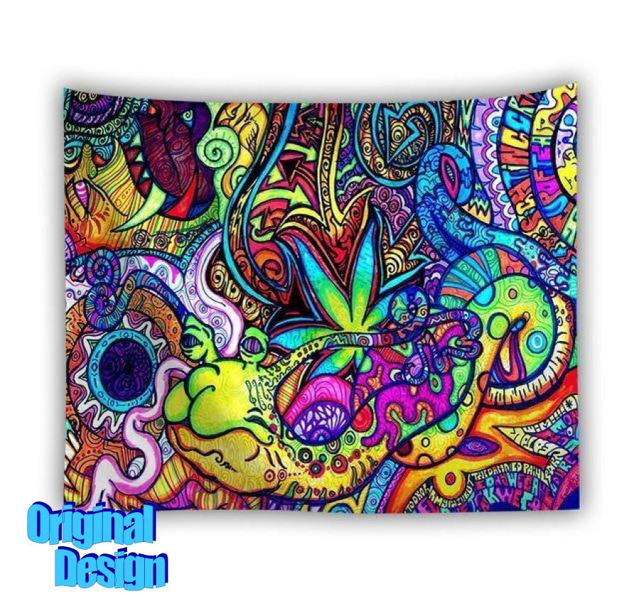 PSY Sneaky Snail Tapestry - www.psywear store.com