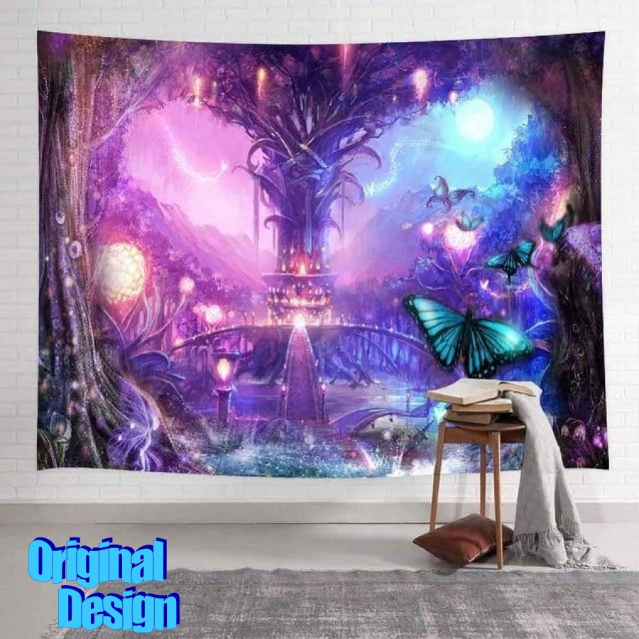 PSY The Butterfly Underworld Tapestry - www.psywear store.com