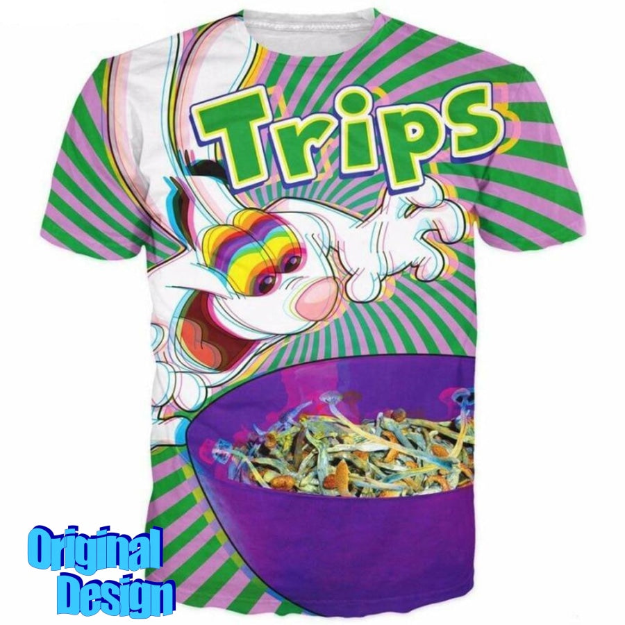 PSY Trips Rabbit T-Shirt - www.psywear store.com